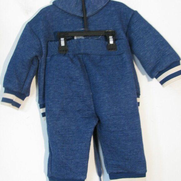 * Ted Baker Toddler Boys Seyt 6-9 M NWT $90 Top & Pants Blue Fleece Lined - Picture 3 of 3
